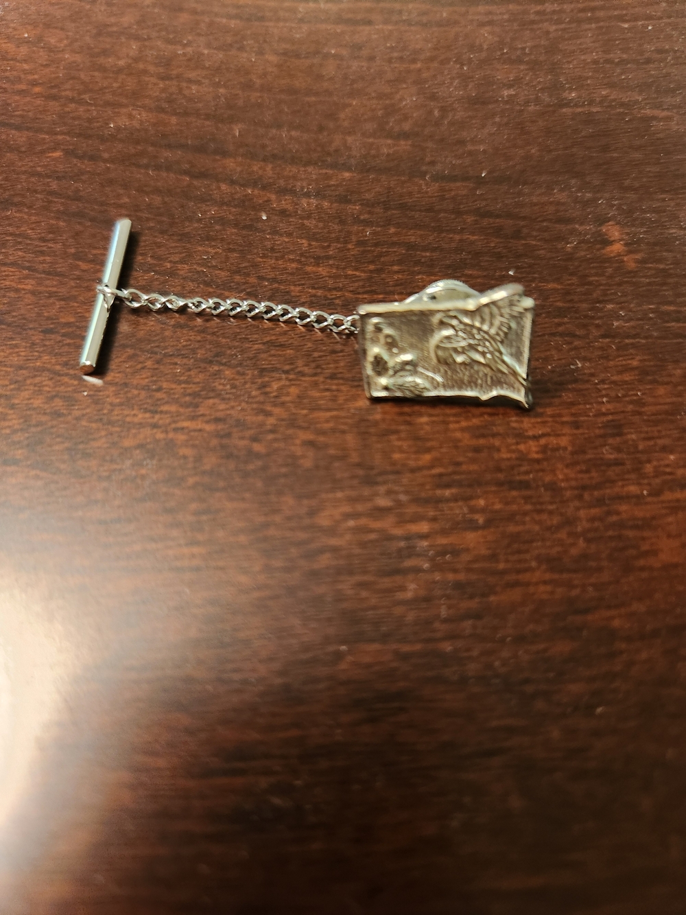 Silver-tone South Dakota Tie Bar